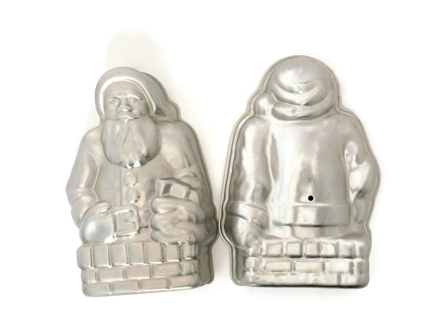 Vintage Nordic Ware Aluminum Santa Claus 3D Christmas Cake Pan at Duckwells