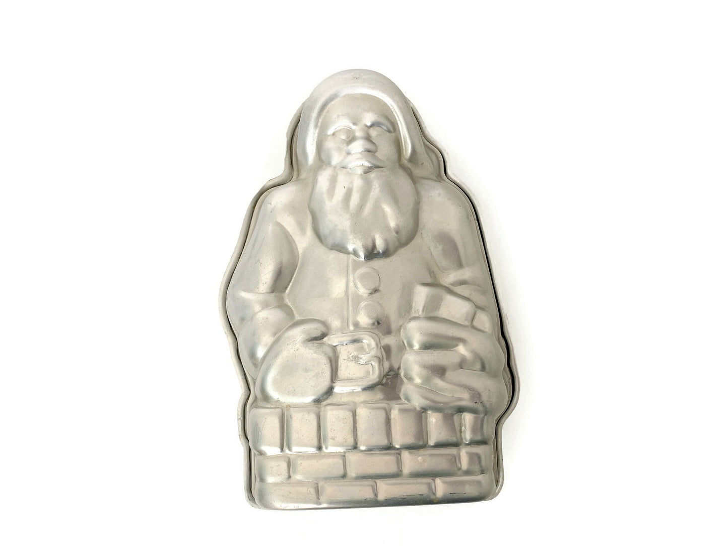 Vintage Nordic Ware Aluminum Santa Claus 3D Christmas Cake Pan at Duckwells