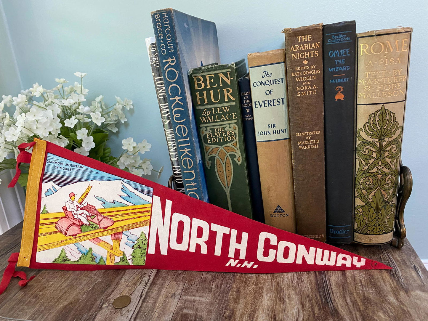 Vintage North Conway New Hampshire Pennant at Duckwells