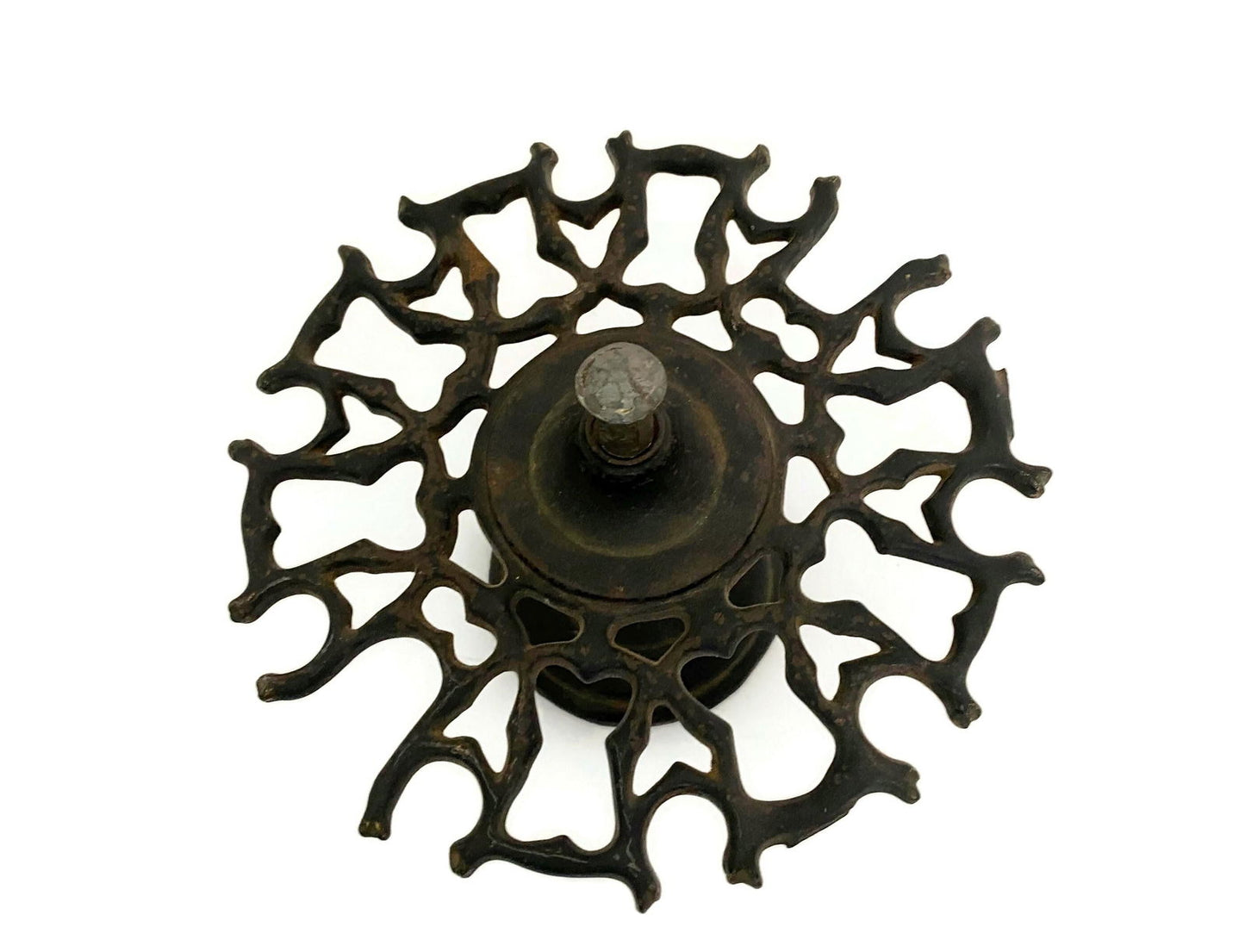 Vintage Office Cast Iron Stamp Carousel Holder - Duckwells