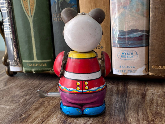 Vintage Panda Wind up Tin Litho Toy at Duckwells
