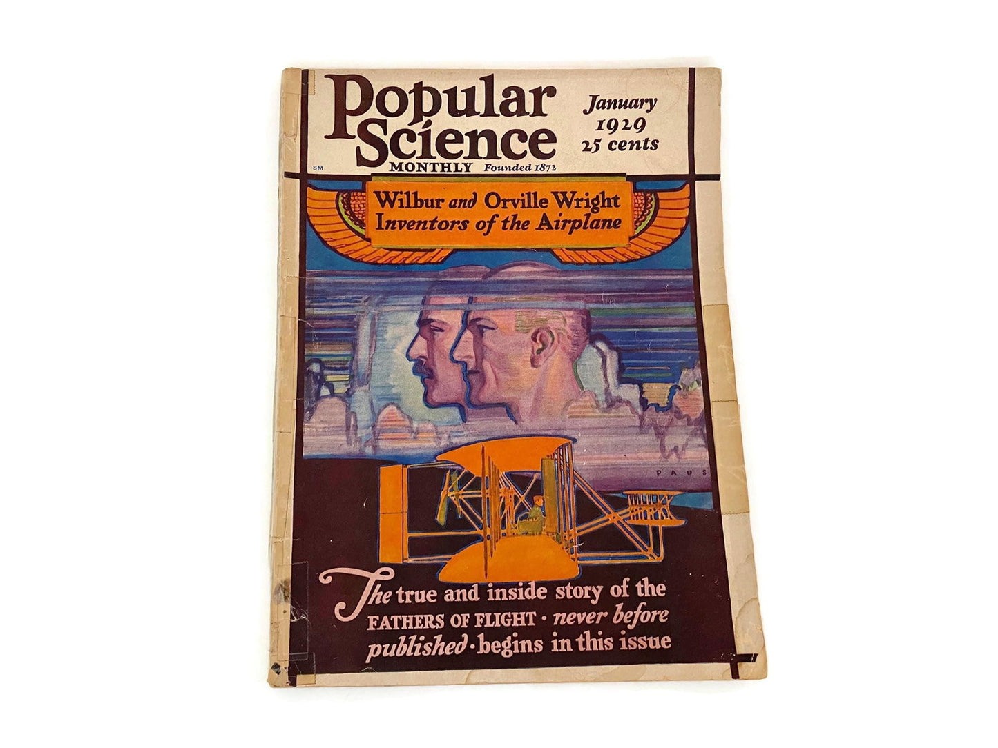 Vintage Popular Science Monthly Magazine January 1929 Edition at Duckwells