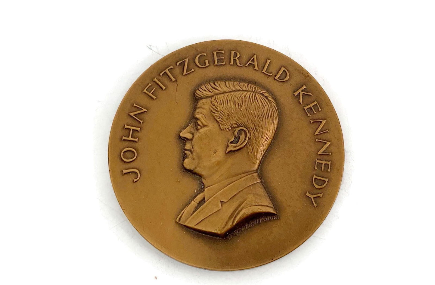 Vintage President John F. Kennedy Bronze Inaugural Medal at Duckwells