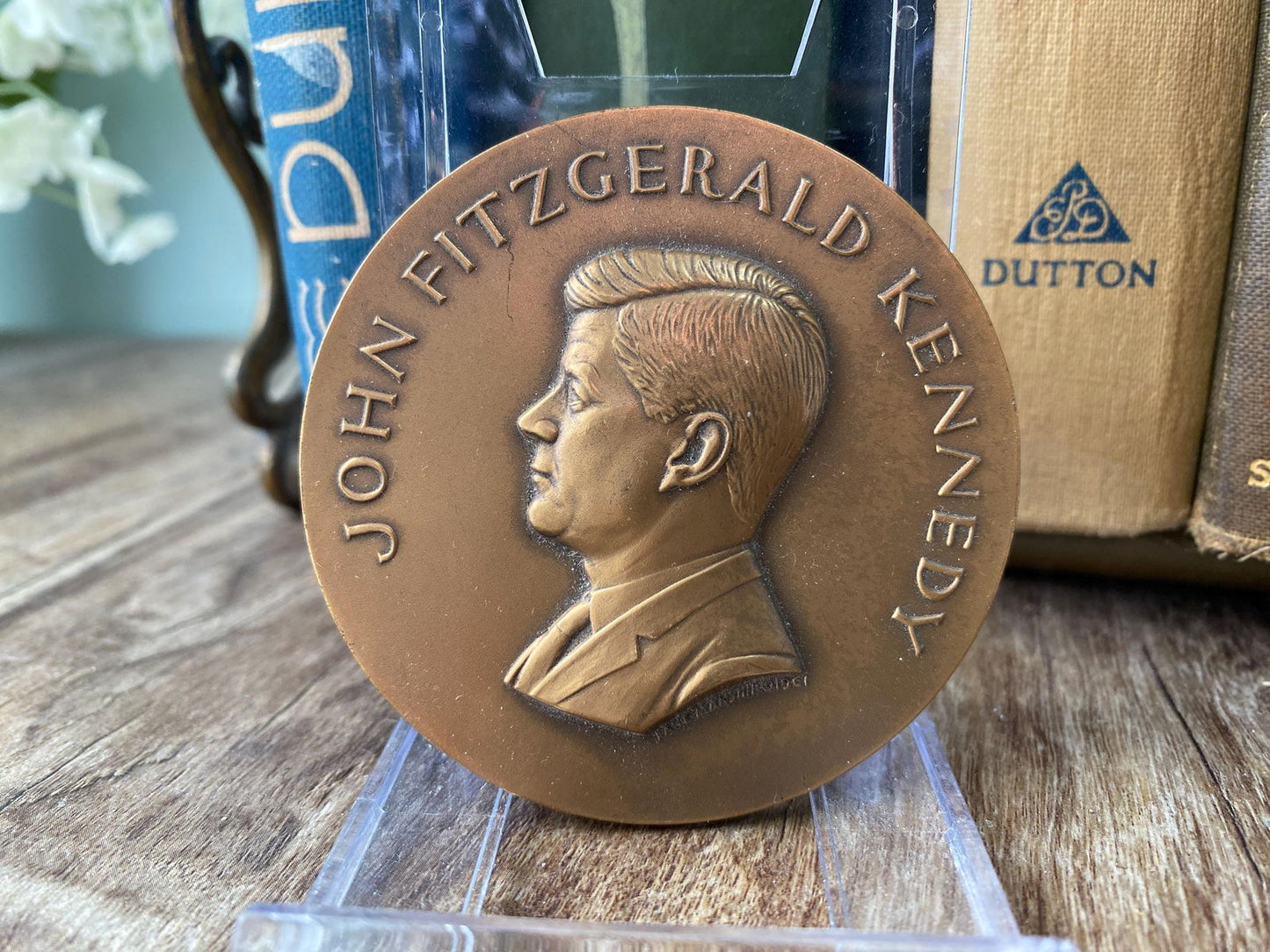 Vintage President John F. Kennedy Bronze Inaugural Medal at Duckwells