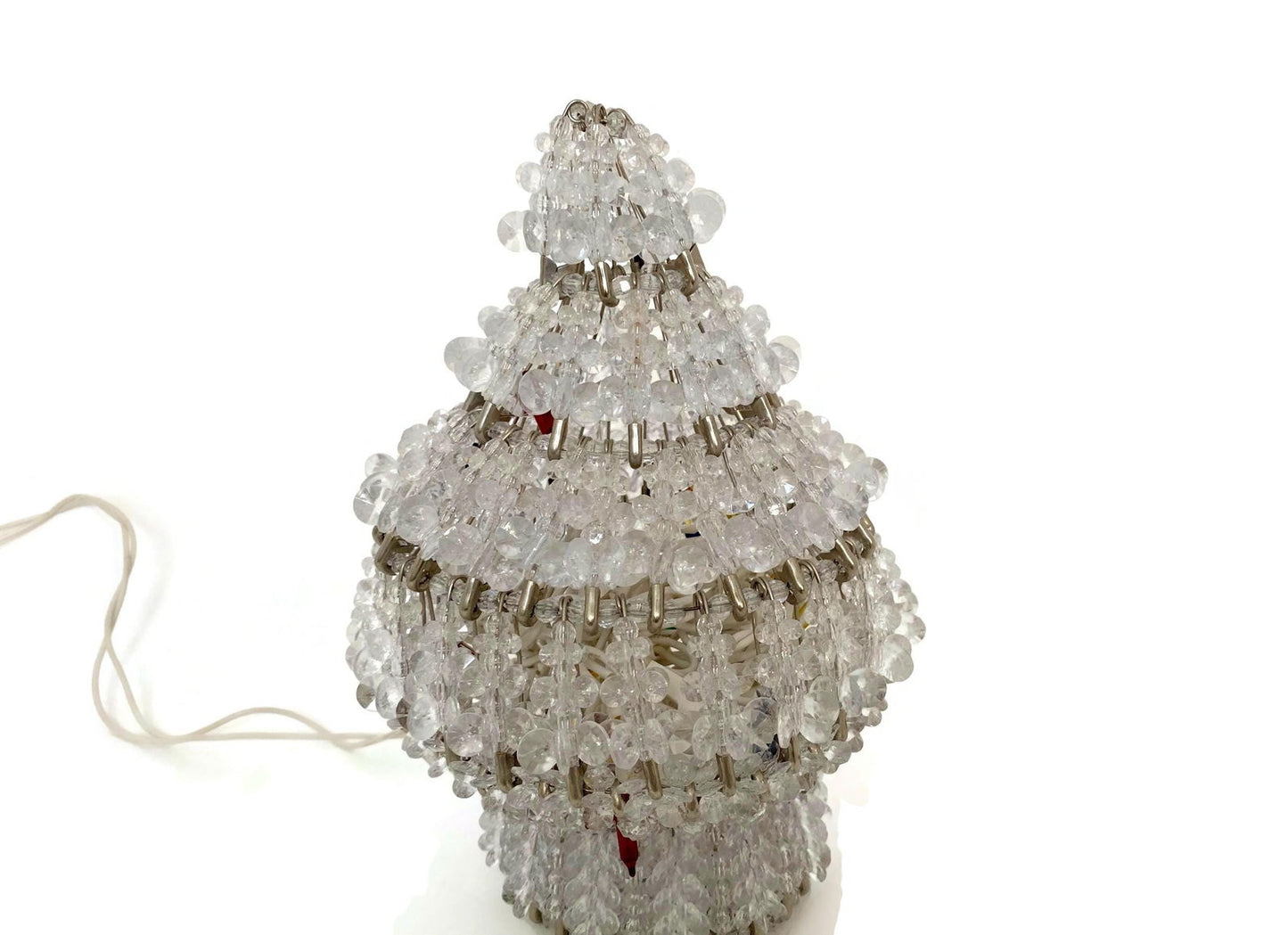Vintage Safety Pin and Beads Christmas Tree Light at Duckwells