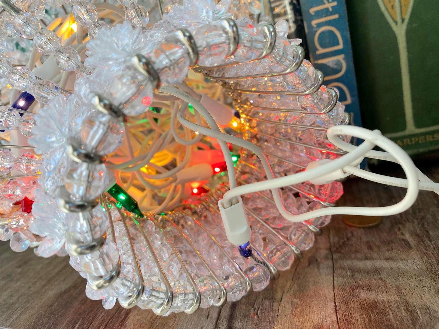 Vintage Safety Pin and Beads Christmas Tree Light at Duckwells