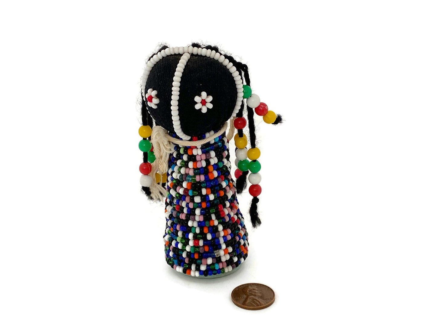 Vintage Sangoma Traditional South African Zulu Folk Art Doll at Duckwells