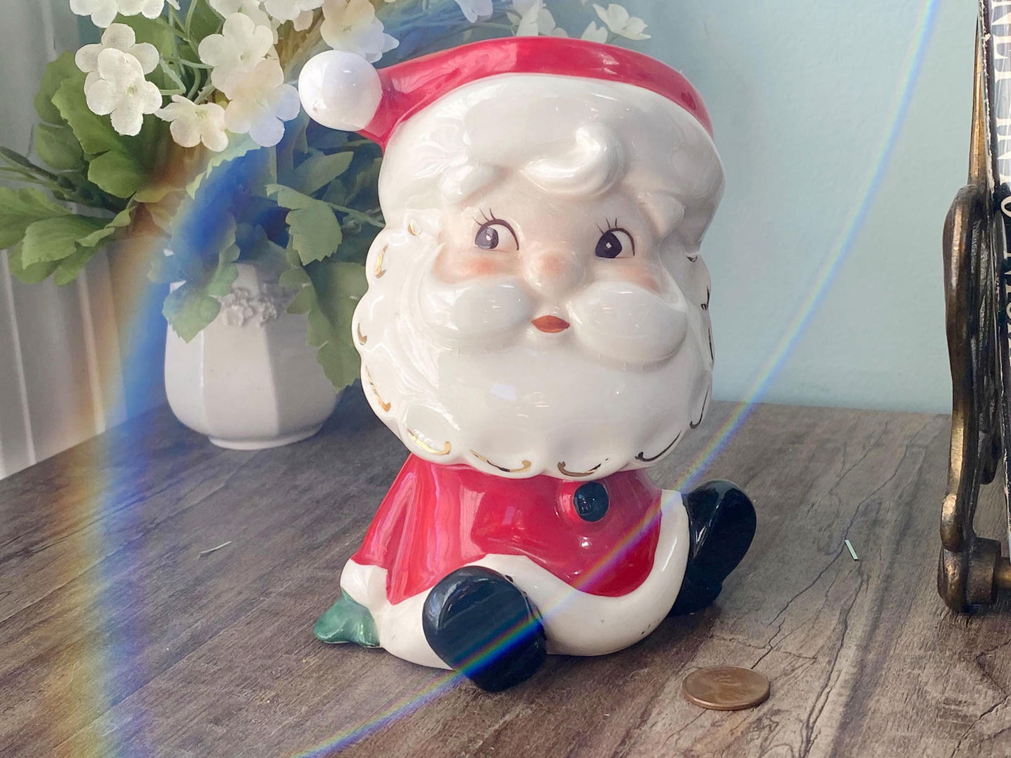Vintage Santa Claus Ceramic Planter by Parma at Duckwells
