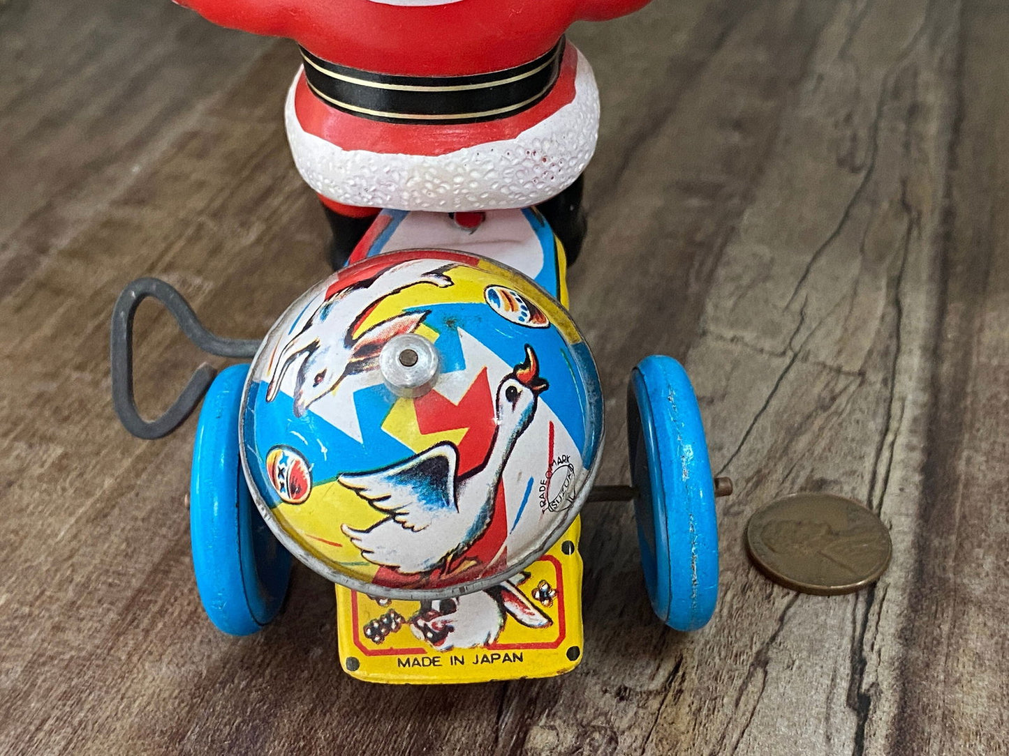 Vintage Santa Claus Tin Toy Wind Up Collectible at Duckwells