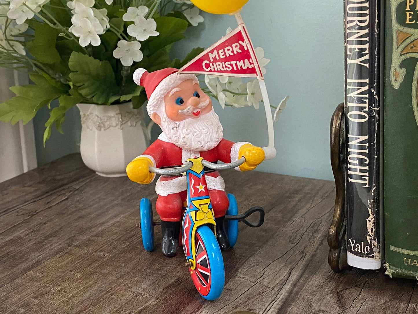 Vintage Santa Claus Tin Toy Wind Up Collectible at Duckwells