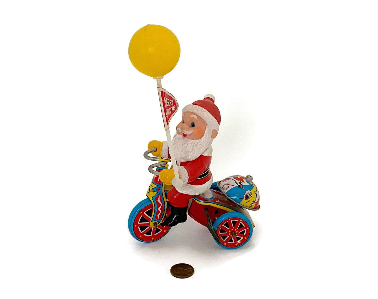 Vintage Santa Claus Tin Toy Wind Up Collectible at Duckwells