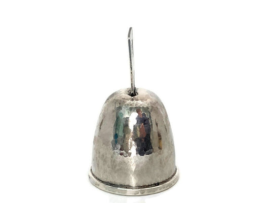 Vintage Sterling Silver Hand Hammered Dinner Bell at Duckwells