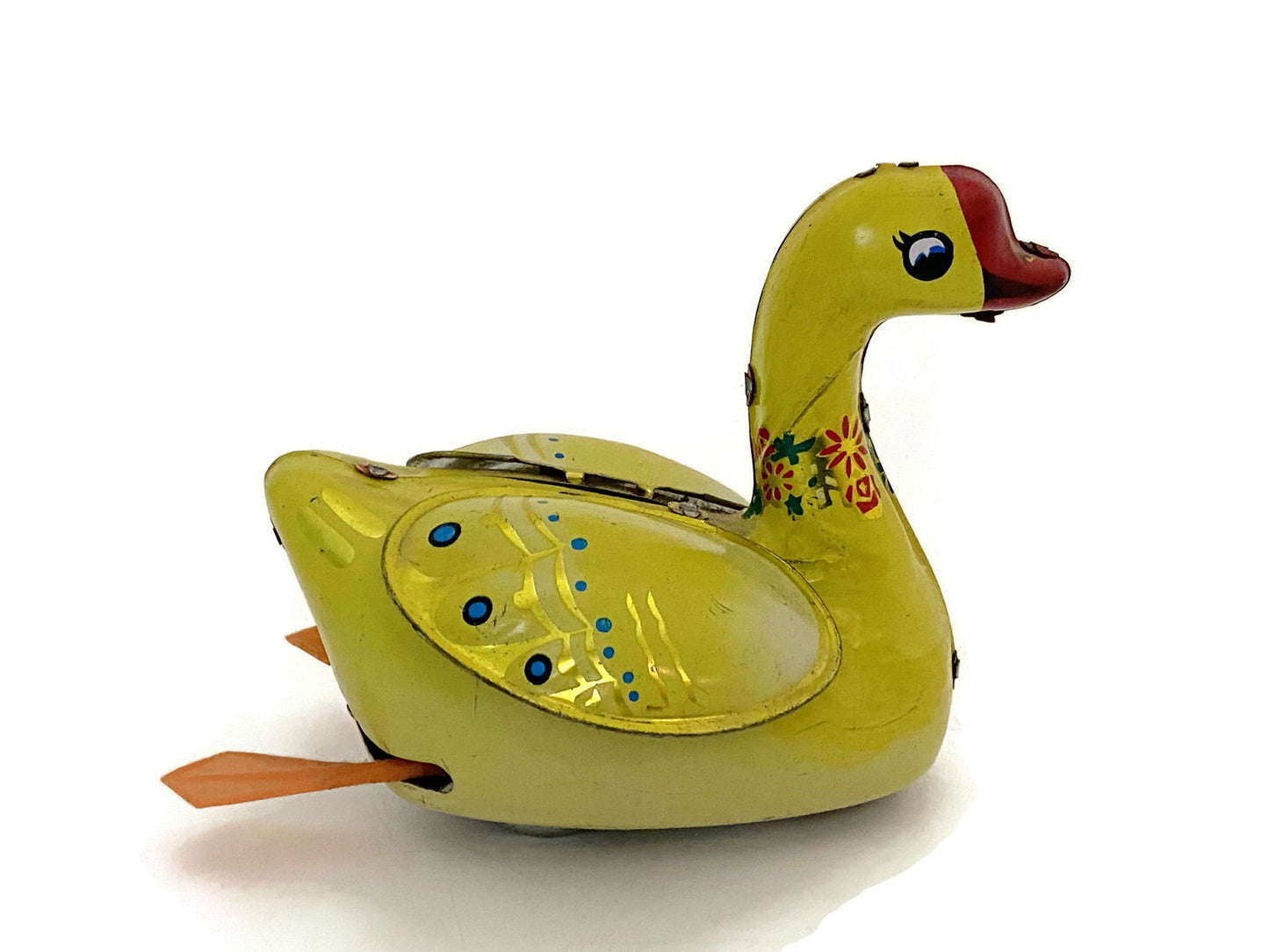 Vintage Swan Tin Litho Toy - Duckwells