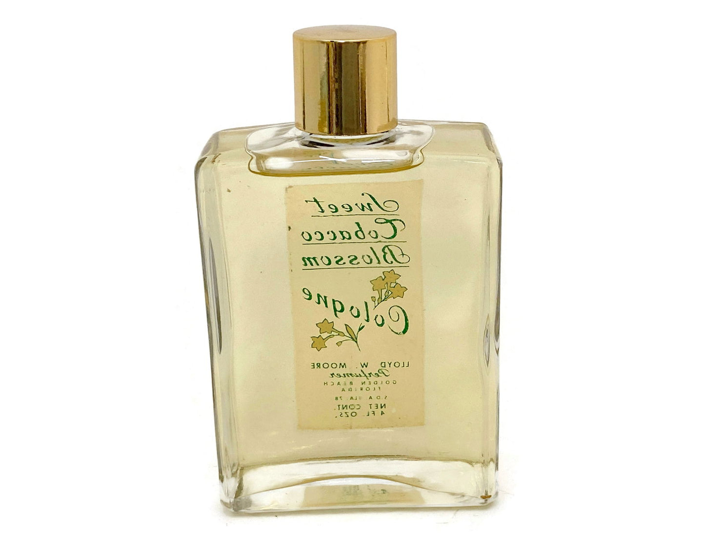 Vintage Sweet Tobacco Blossom Cologne by Lloyd W Moore Perfumers - Duckwells