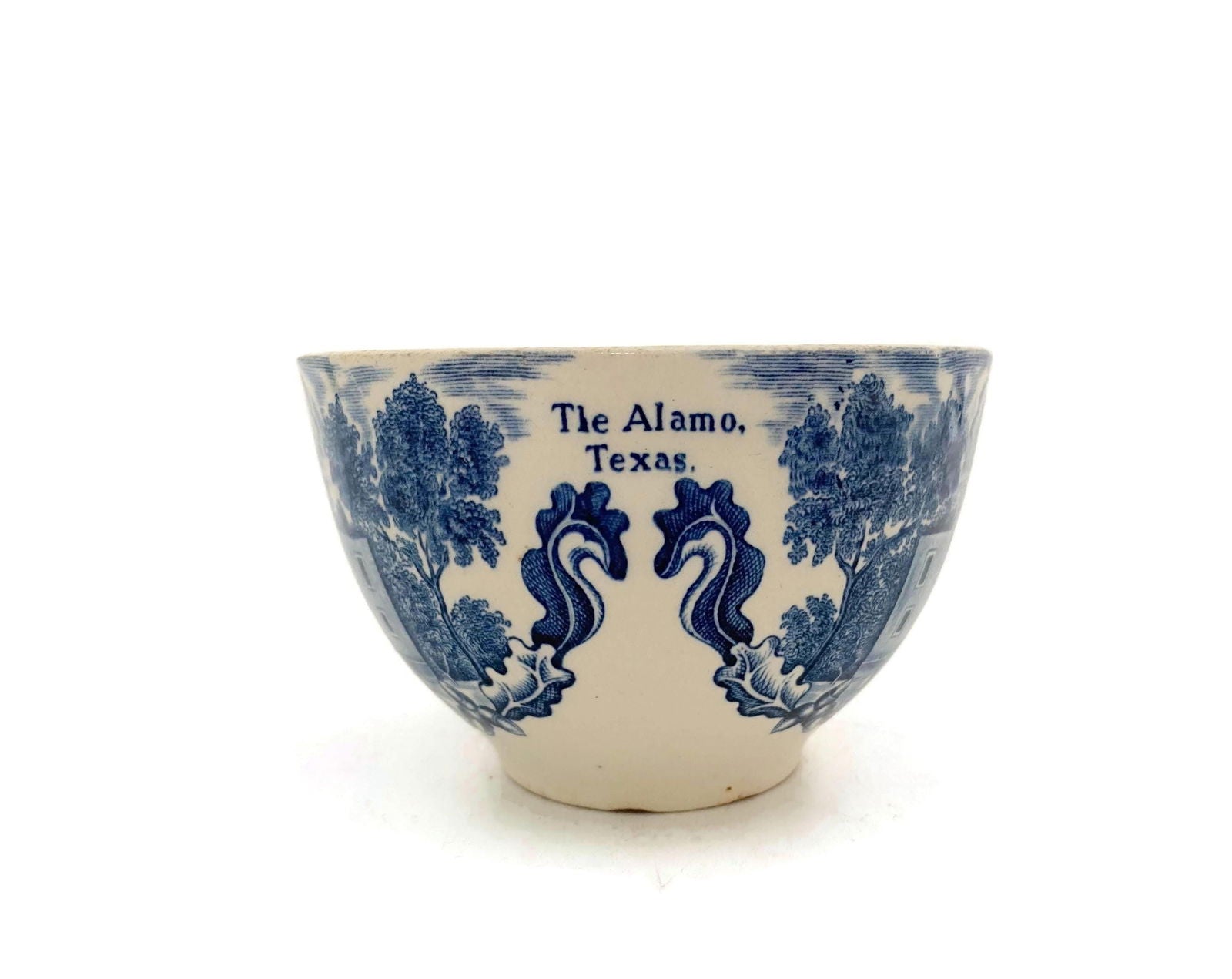 Vintage The Alamo Texas English Staffordshire Souvenir Teacup at Duckwells