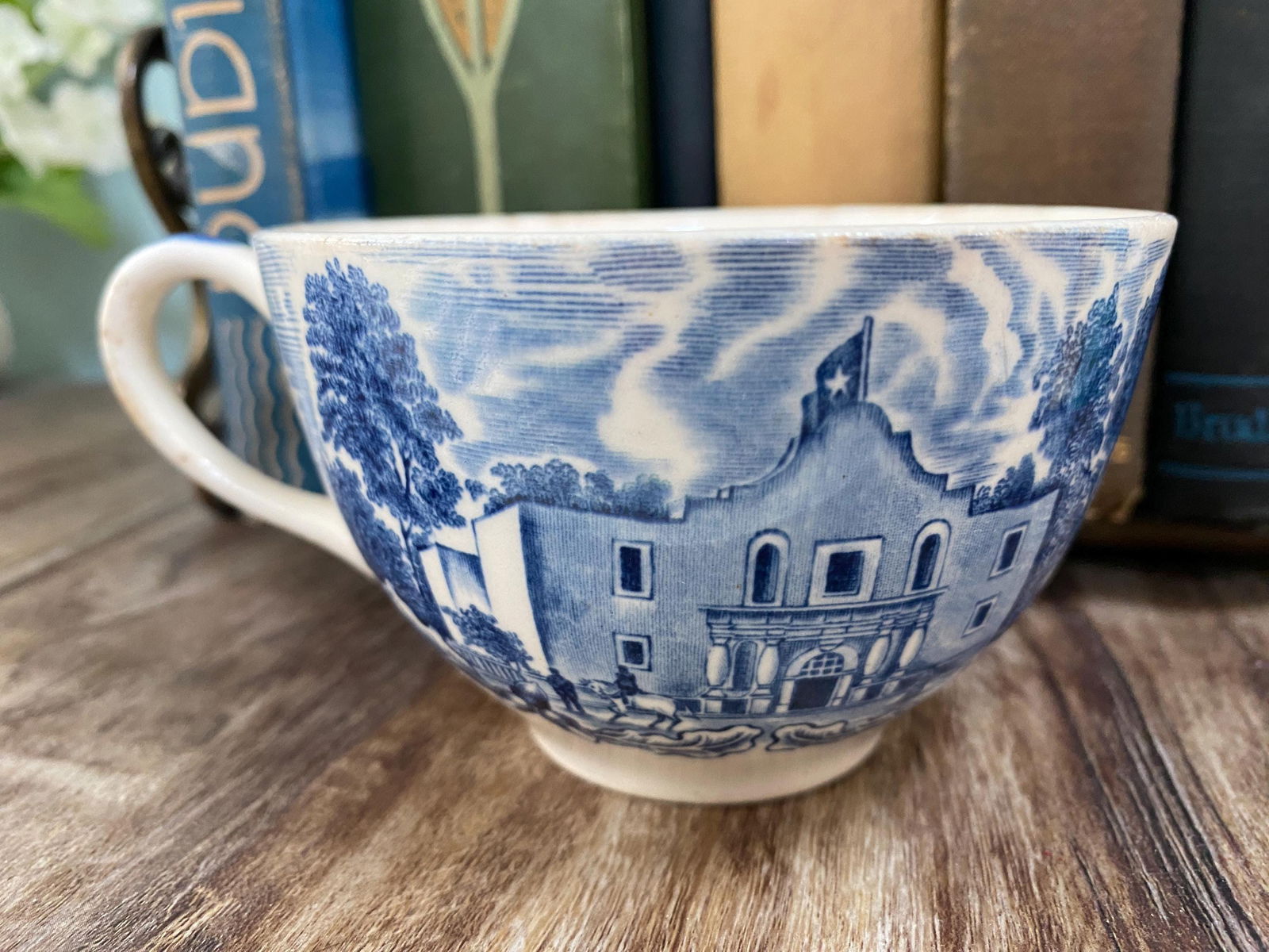 Vintage The Alamo Texas English Staffordshire Souvenir Teacup at Duckwells