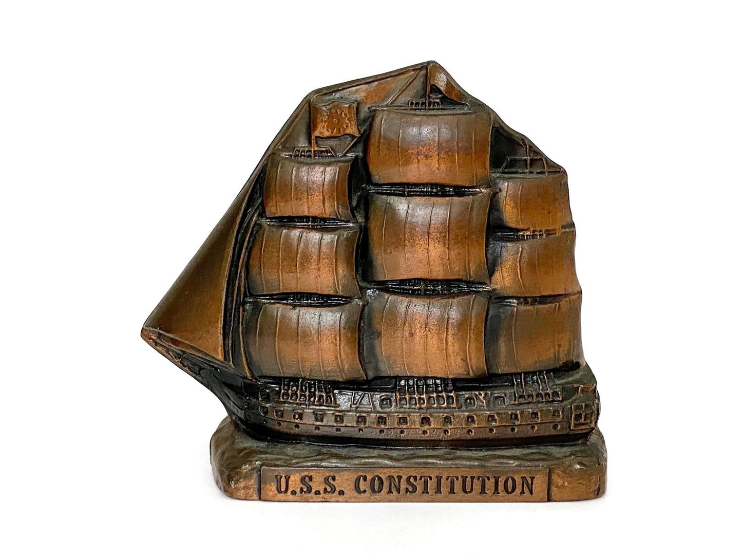 Vintage USS Constitution Coin Bank at Duckwells