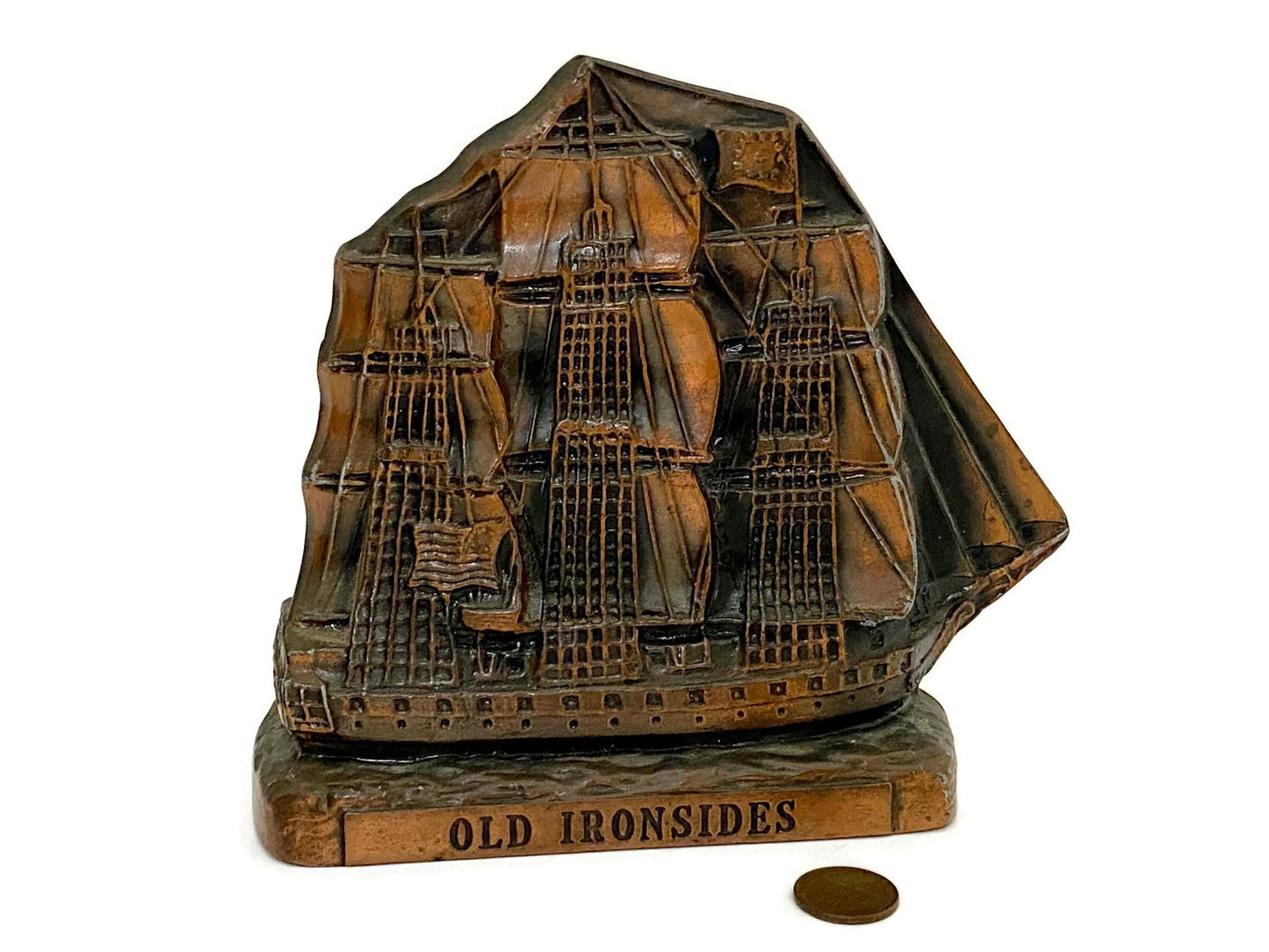 Vintage USS Constitution Coin Bank at Duckwells