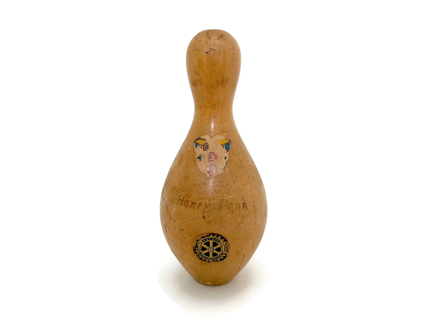 Vintage Wood Duckpin Bowling Pin - Duckwells