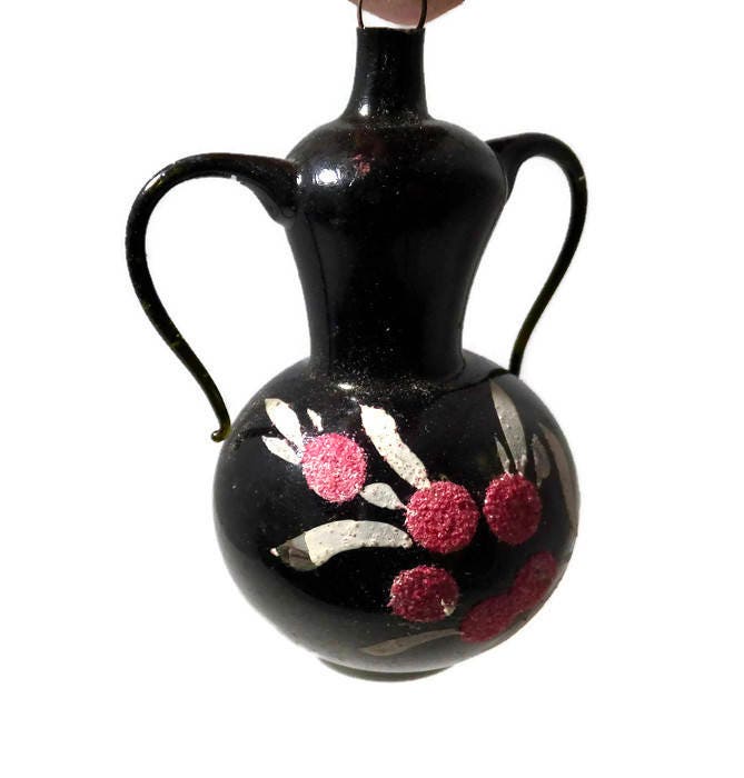 Vintage Christmas Ornament, German Blown Glass, Holiday Collectible at Duckwells