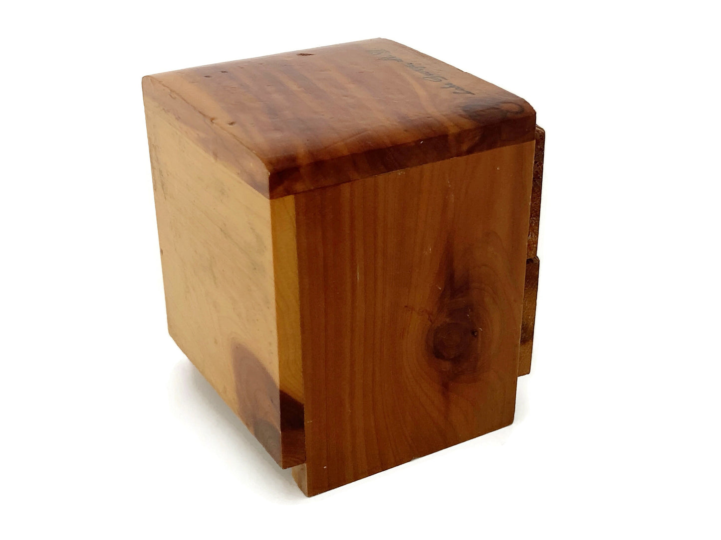 Vintage Cedar Box Souvenir of Lake George, New York