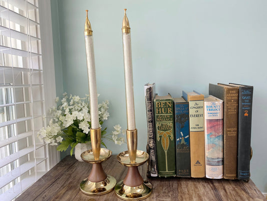 Midcentury Butane Candles and Candleholders by Hellerware