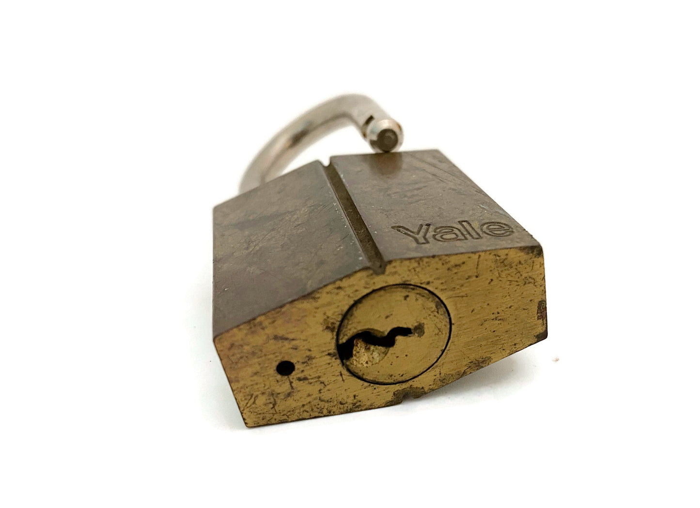 Vintage Yale & Towne Brass Padlock with 2 keys at Duckwells