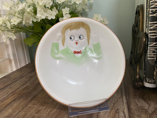 Antique Nippon Googly Eyes Child's Bowl at Duckwells