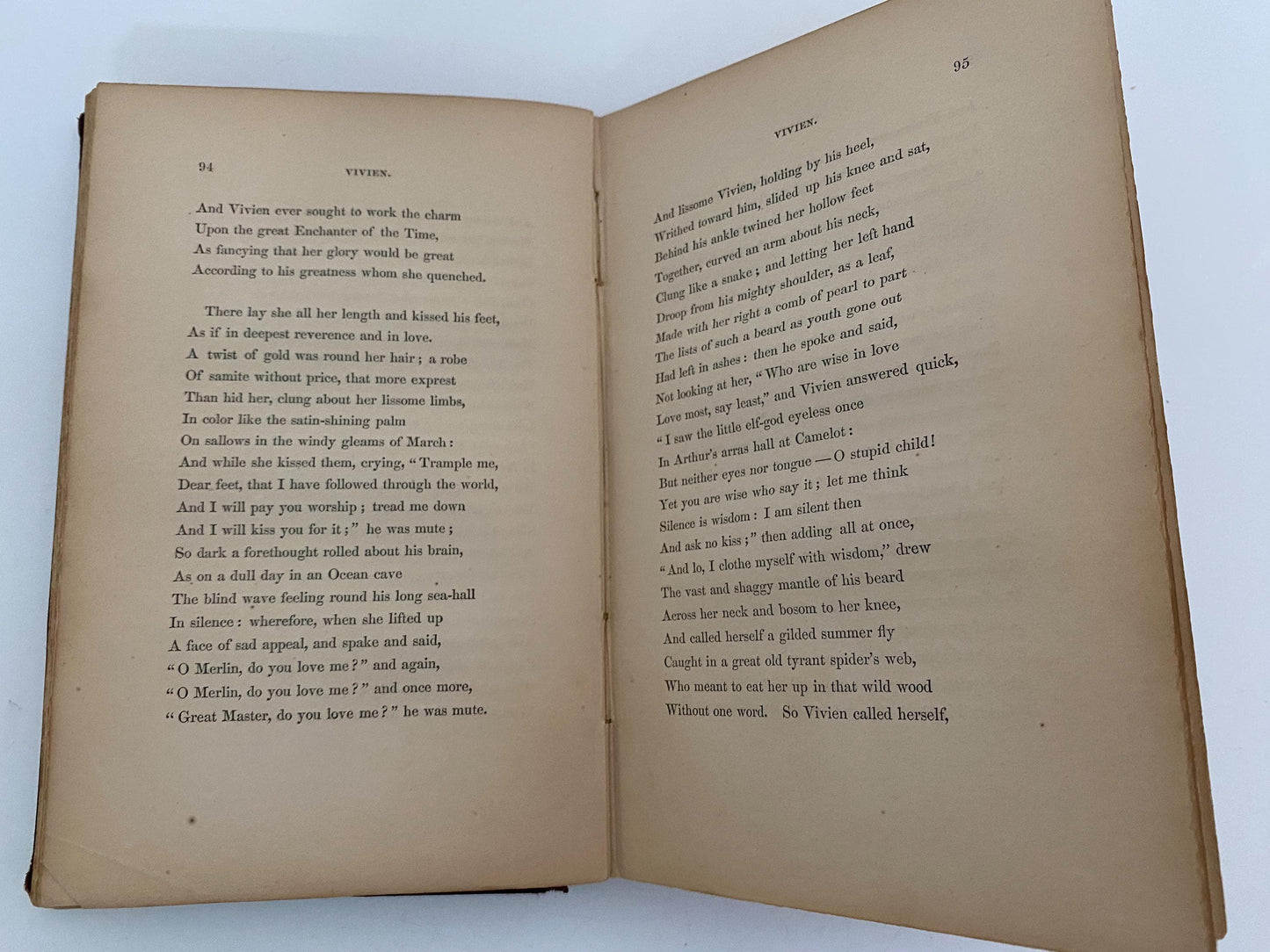 Antique Idyls of the King by Alfred Tennyson 1859 Author's Edition