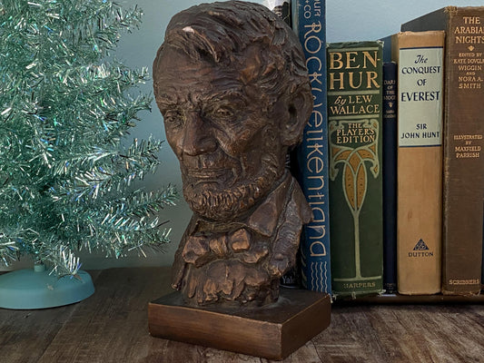 Vintage Abraham Lincoln Bust by sculptor, Jo Davidson at Duckwells