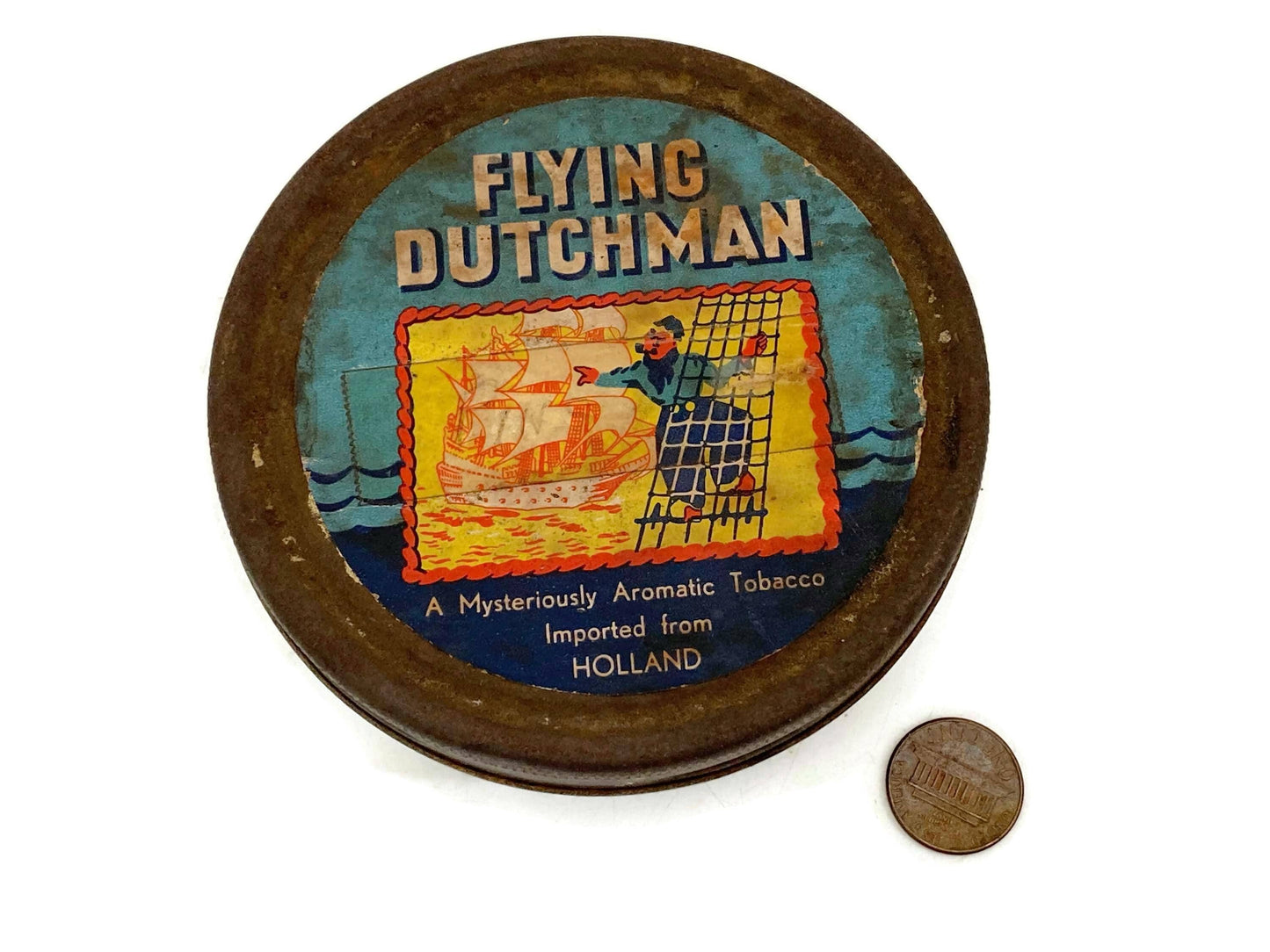 Vintage Flying Dutchman Tin Can Distributed by Hollco at Duckwells