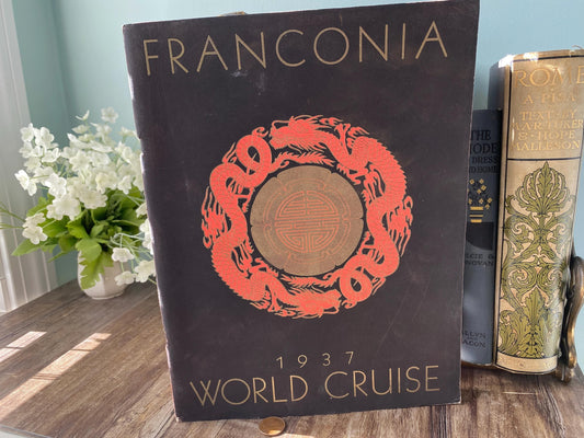 1937 Cruise Ship Brochure, Franconia World Cruise at Duckwells