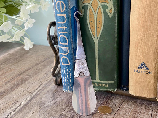 Antique Milady's Shoehorn Folding Buttonhook at Duckwells