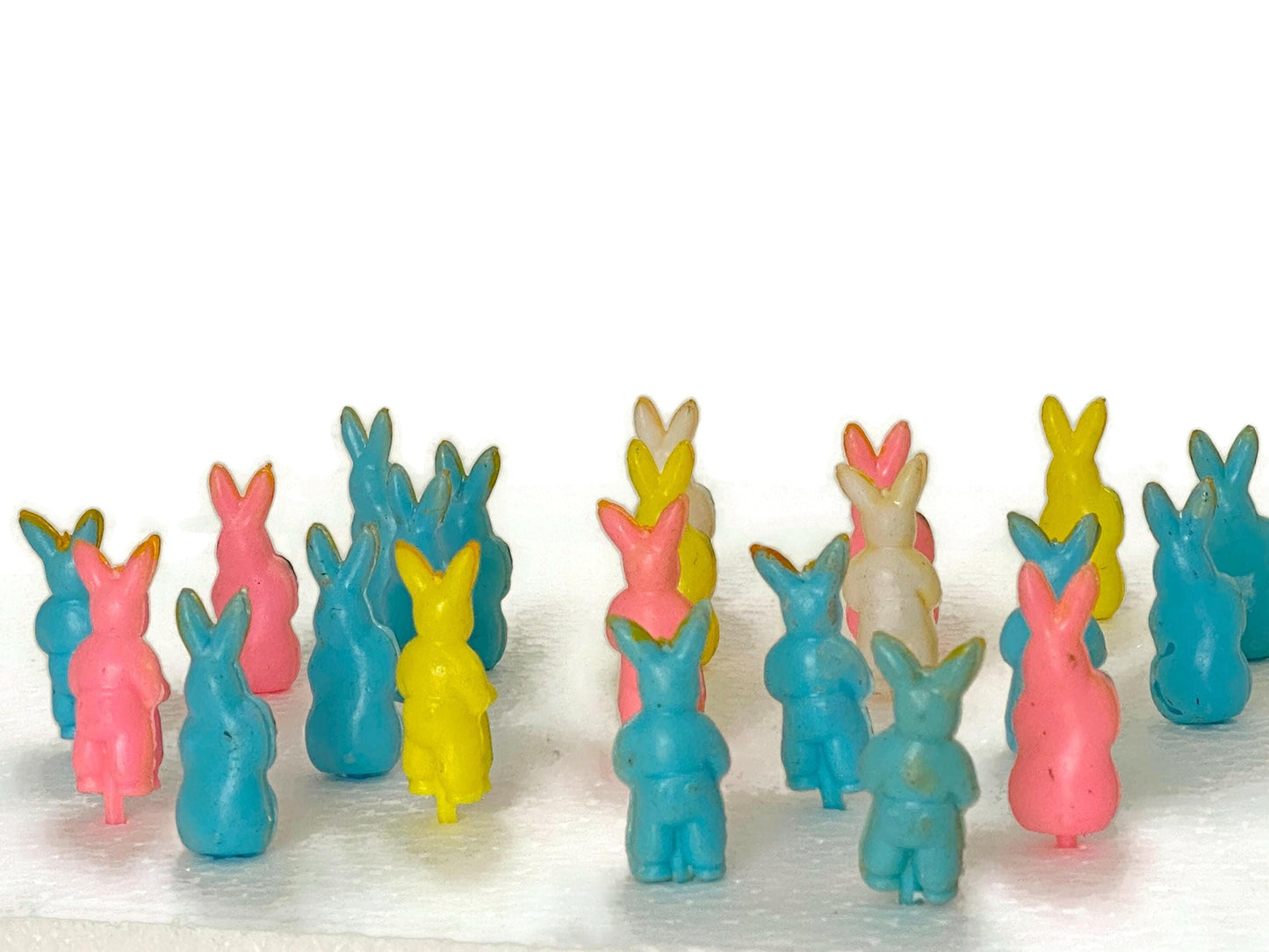 Vintage Plastic Easter Bunny Cake Decorations