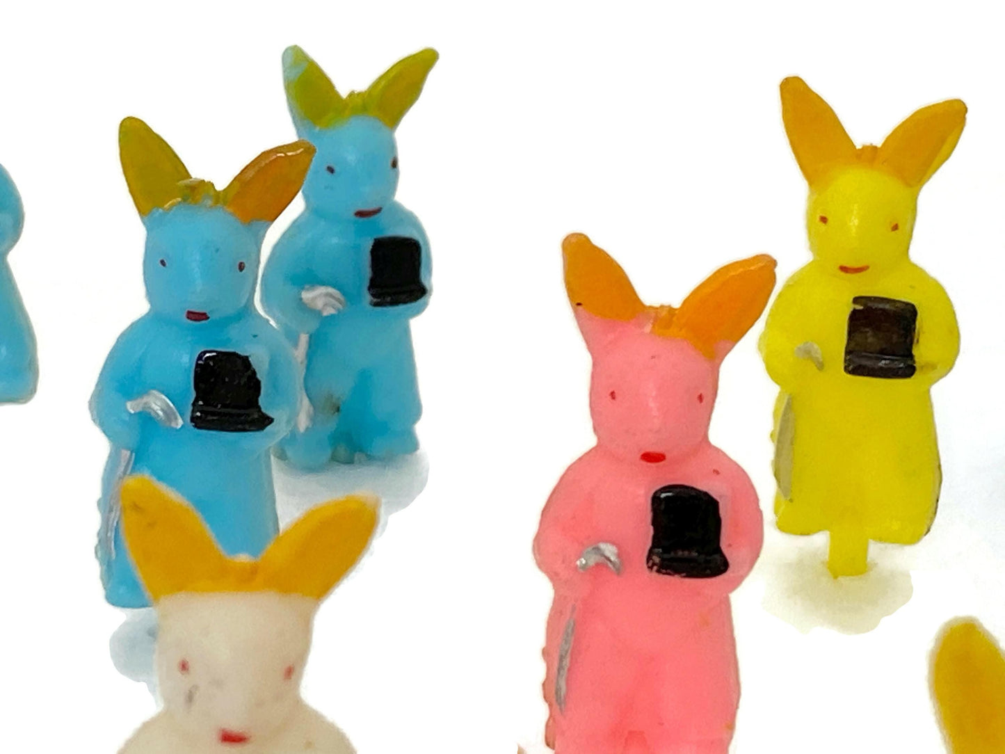 Vintage Plastic Easter Bunny Cake Decorations