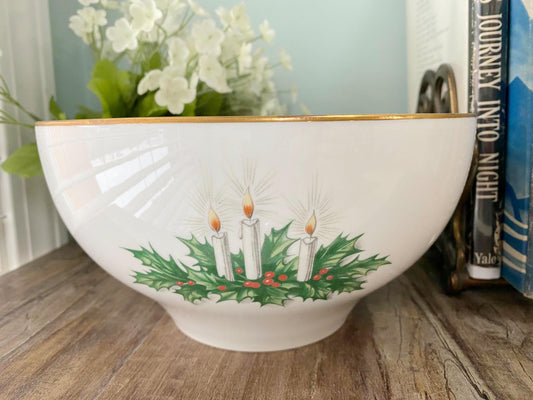 Vintage Christmas Bowl Made in West Germany at Duckwells