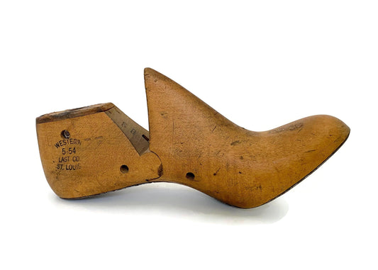Vintage Wood Shoe Last Made in St. Louis at Duckwells