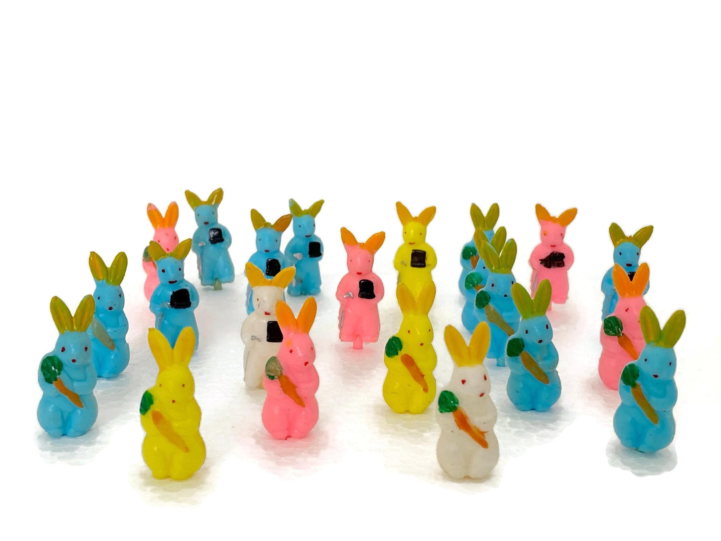 Vintage Plastic Easter Bunny Cake Decorations