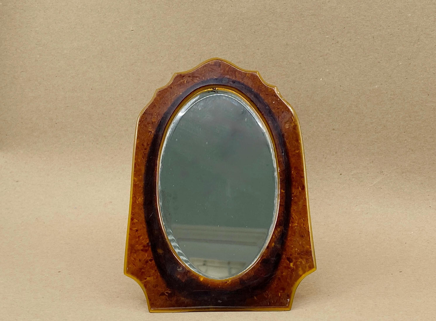 Vintage Bakelite Tabletop Beveled Mirror at Duckwells