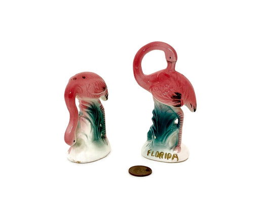 Midcentury Flamingo Salt and Pepper Shakers at Duckwells