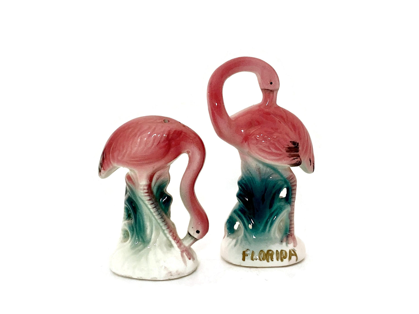Midcentury Flamingo Salt and Pepper Shakers at Duckwells