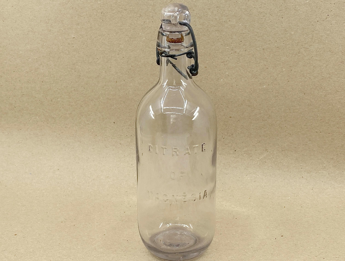 Vintage Apothecary Jar with Ground Glass Stopper