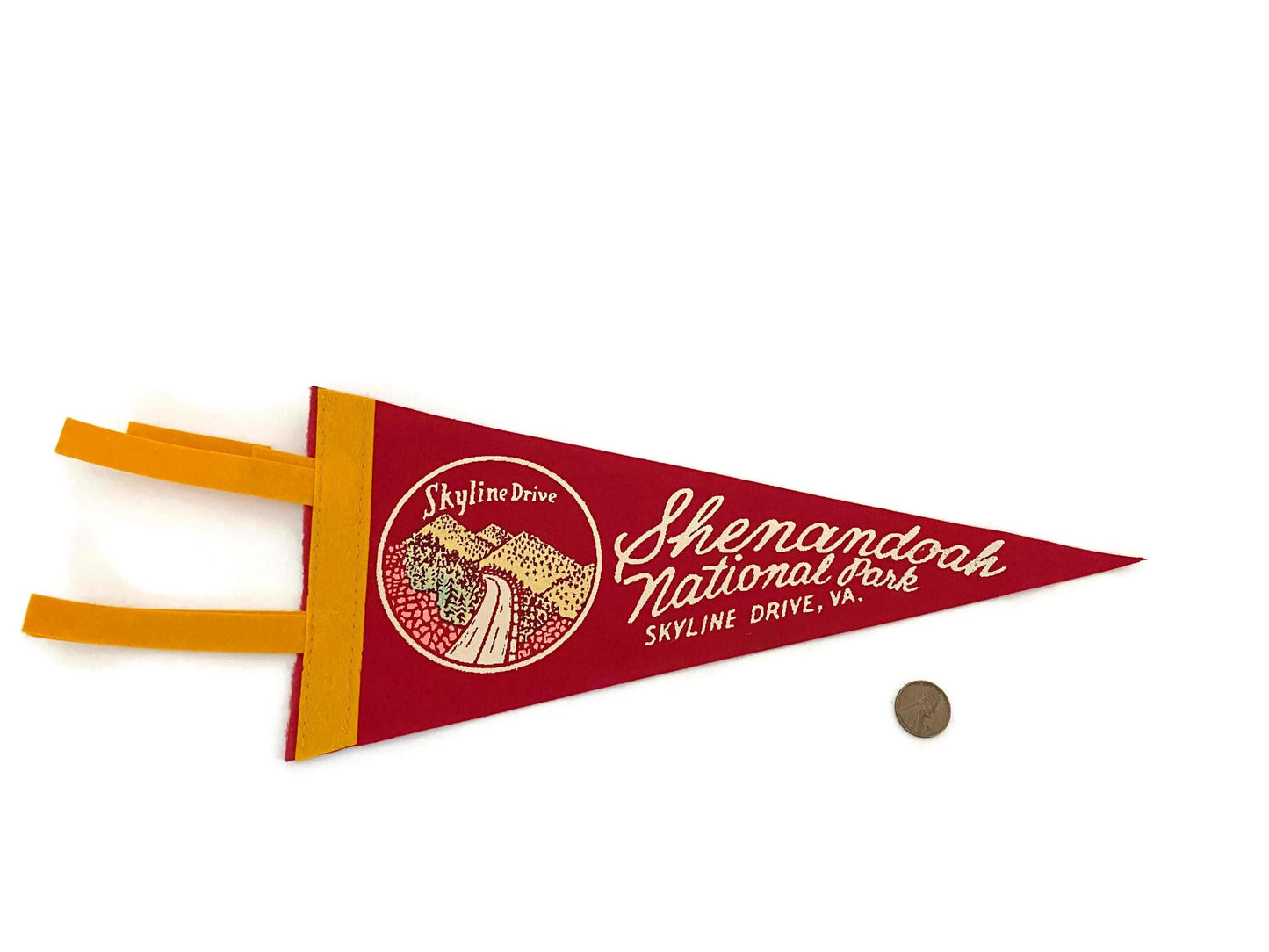 Vintage Shenandoah National Park Pennant at Duckwells