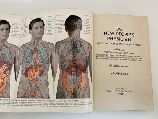 Vintage Medical Book, The New People's Physician Vol.1-Illustrated at Duckwells