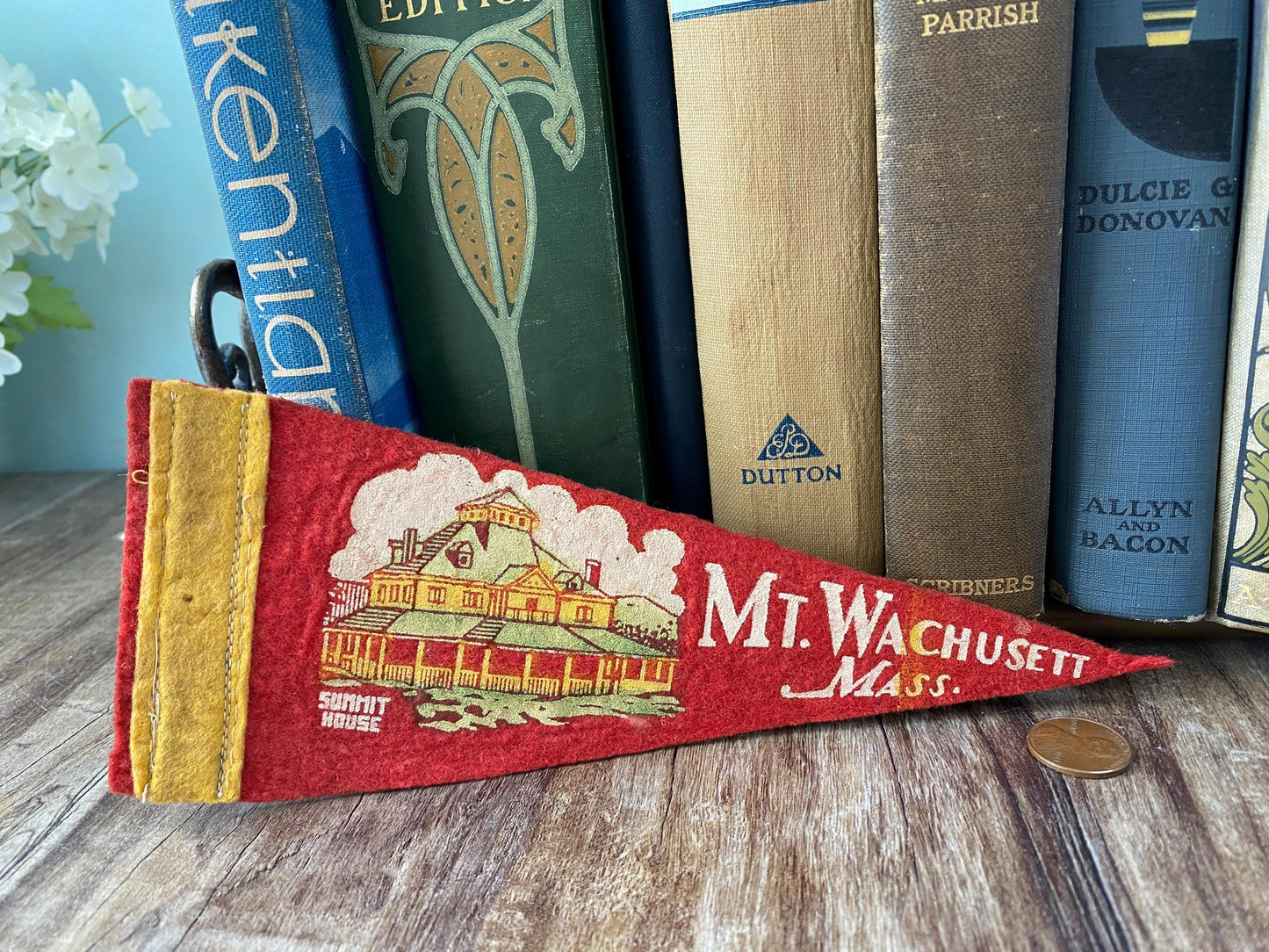 Vintage Mt. Wachusett Massachusetts Small Pennant