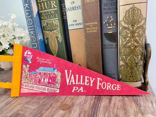 Vintage Valley Forge Pennsylvania Pennant at Duckwells