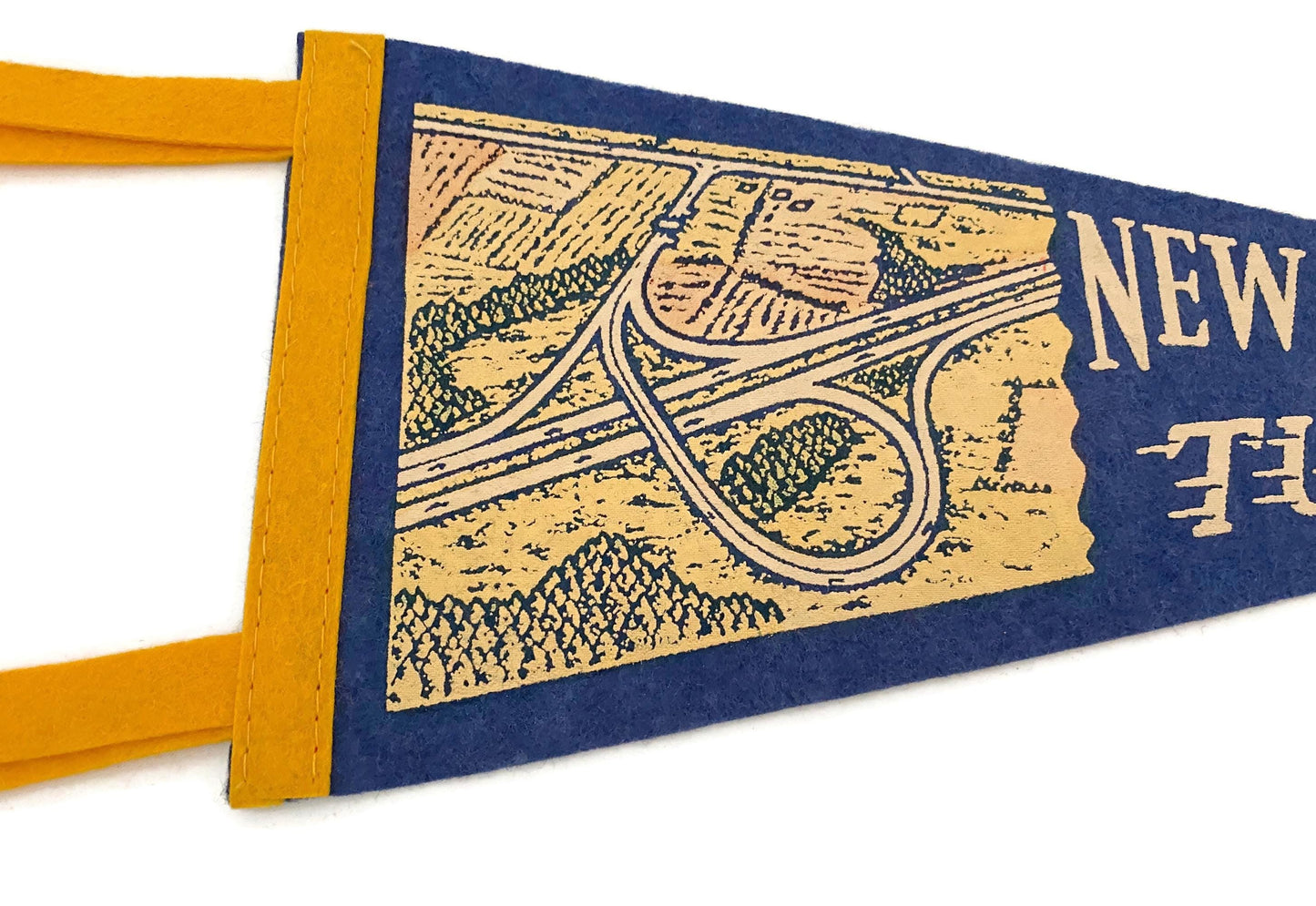 Vintage New Jersey Turnpike Felt Pennant at Duckwells