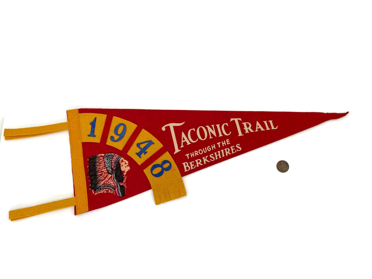 Vintage Taconic Trail Pennant, Berkshires Massachusetts at Duckwells