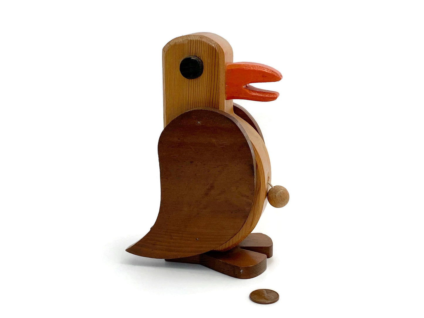 Vintage French Wooden Duck Music Box at Duckwells
