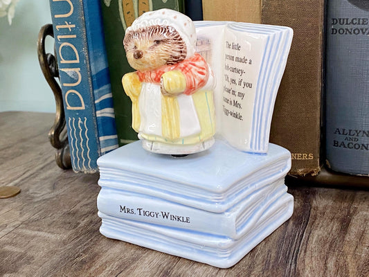 Vintage Beatrix Potter's Mrs. Tiggy Winkle Music Box at Duckwells